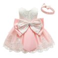 thumbnail image 1 of EIMELI Robe Formelle Sans Bretelles avec Nœud pour Fille avec Bandeau, 1 of 4