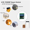 thumbnail image 1 of mmirethe eweLink Smart WiFi Switch Module Receiver 4CH 5V 7V-32V 85V 220V 250V Home Switch+remote control, 1 of 6