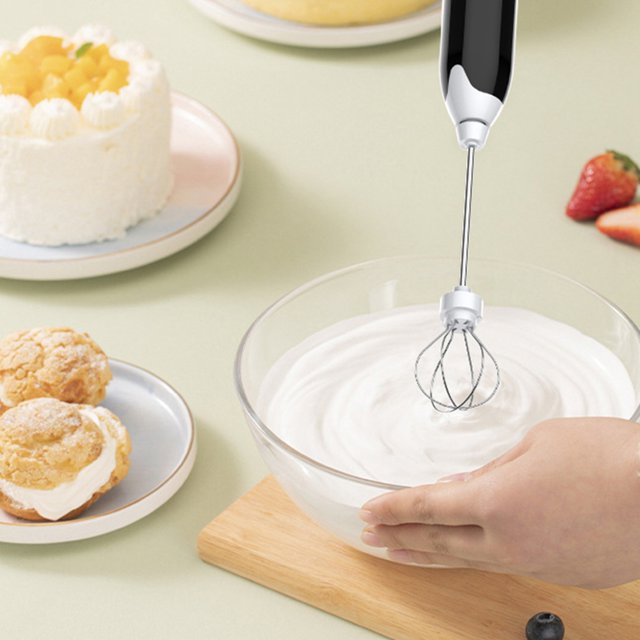 Electric Blender Mixer Milk Frother Egg Beater Coffee Milk Drink Juice Food Whisk Stirrer USB Rechargeable Hand Blender