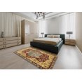 thumbnail image 4 of Ahgly Company Tapis d'Intérieur Rectangulaire Abstrait Rouge Brun Persan, 2 Pieds x 3 Pieds, 4 of 6