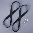 thumbnail image 2 of CUITING 2 Pcs Kit de Sangle d'Ancrage de Corde de Combat pour Entraînement Corporel (Noir), 2 of 12