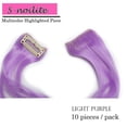 thumbnail image 2 of MesaSe Highlights Straight Clip in Hair Extensions Heat-Resistant Synthetic Hair in Multiple Color, 2 of 6