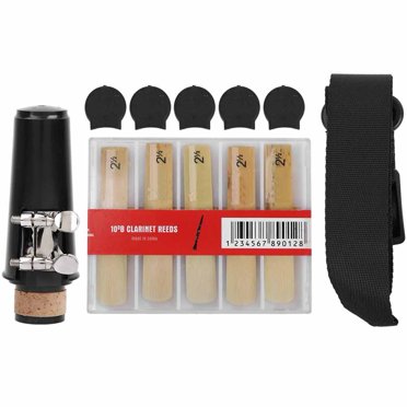 Rdeghly Clarinette Accessoires Ensemble Embout Buccal & Sangle de Cou & Clarinette Roseau & Pouce Pad, Embout Buccal de Clarinette, Sangle de Cou de Clarinette