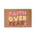 thumbnail image 1 of Cancer Awareness Doormat Ribbon Design Non Indoor Outdoor Custom Welcome Mat for Home Support Cause, 1 of 6