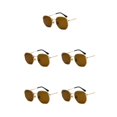 thumbnail image 1 of relayinert Fashionable Polarized Lens Small Square For Trendy Style Materials gold tea flake C5 5Set, 1 of 6