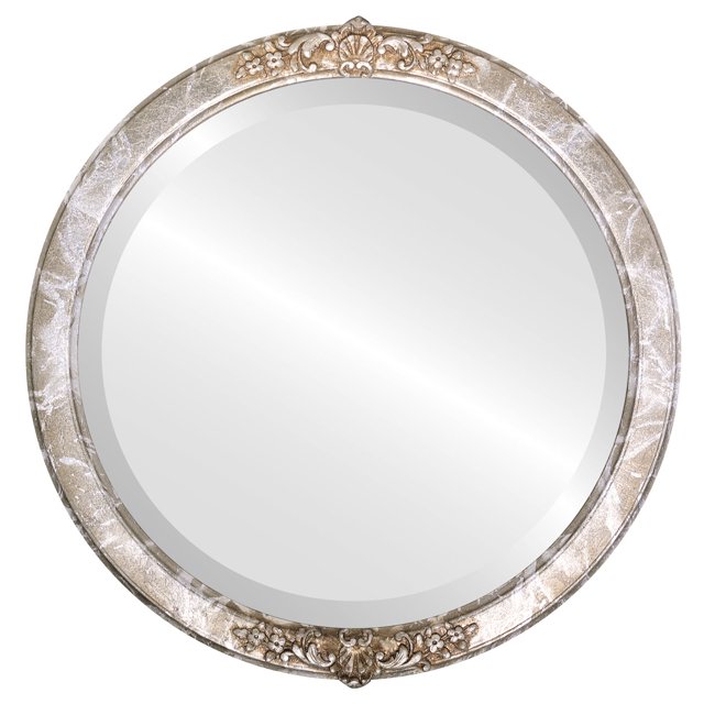 Miroir Encadré Athena - Argent Champagne