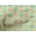 thumbnail image 4 of oneOone Cotton Poplin Fabric Leaves & Geometric Block Print Fabric BTY 56 Inch Wide, 4 of 4