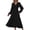 Army Green, variant on Denim Mini Dress Womens Chiffon Cocktail Maxi Dress, Long Sleeve V Neck Chiffon A-Line Flowy Wedding Guest Dresses Modest Dresses for Women Black XXL