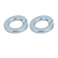 thumbnail image 2 of Unique Bargains 100pcs 1/4-inch Inner Dia Carbon Steel Split Lock Spring Washer Silver Blue, 2 of 2