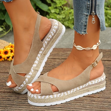 Tranfacy Summer Shoes,Women's Platforms Sandals,Women's Fashion Casual Summer Beach Fish Mouth Thick Bottom Sandals