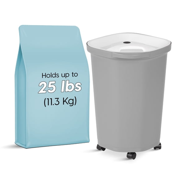 IRIS 11 kg Premium Airtight Dog Food Storage Container Gray