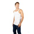 thumbnail image 1 of 3 Packs AC Basics Men's G-unit Style Cotton Tank Tops Square Cut Muscle Rib A-Shirts, 1 of 25