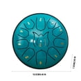 thumbnail image 1 of 6 in 11-Tone Hand Drum for Adults and Children – Carbon Steel Disc Drum with Portable Design, 1 of 4