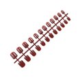 thumbnail image 2 of 24 Pack Macaroon Solid Colorful Press on Nails Artificial DIY Durable French Graceful Colorfast Acrylic Nail for Manicure Salons 18, 2 of 8