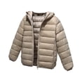 thumbnail image 3 of QIPOPIQ Girls and Toddlers' Lightweight Water-Resistant Packable Hooded Puffer Jacket Clearance, 3 of 4