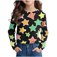thumbnail image 1 of Posijego T-Shirts Graphiques à Manches Longues pour Tout-Petits Garçons Filles, Mignons, Col Ras du Cou, T-Shirts Basiques, Hauts, Chandail de Printemps pour Enfants, 1 of 6