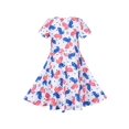 thumbnail image 2 of Robe Fille Papillon Confortable 4 Juillet Fête Nationale 4 Ans, 2 of 6