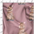 thumbnail image 2 of Soimoi Orange Poly Georgette Fabric Pig Animal Print Fabric by the Yard 42 Inch Wide, 2 of 5