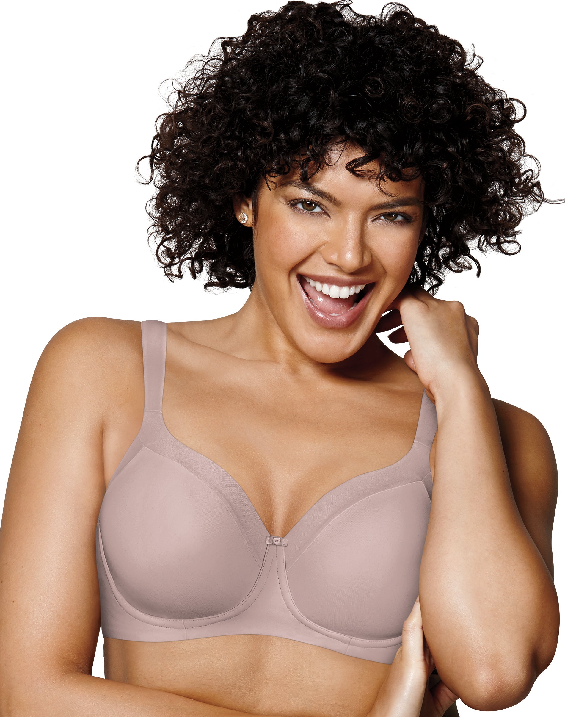 Playtex Womens Secrets Shaping Balconette Wirefree Bra, 40D, Evening Blush