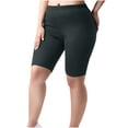 thumbnail image 1 of Women Plus Size Biker Shorts Gym Workout Running Yoga Athletic Shorts, 1 of 7