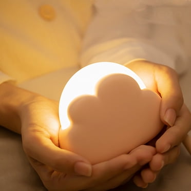 Desk Lamps for Bedroom,Bedside Table Lamp for Bedroom,Small Bedroom Lamps,Cute Night Light for Kids,Portable Clouds Night Light for Nurserying Baby,2 Color 4th Gear Dimmable Rechargeable Night Light
