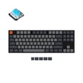 thumbnail image 1 of Keychron K1 V2 Wireless Low Profile Mechanical Keyboard - Black - White LED - Aluminum Frame - Gateron Blue - TKL Layout - Windows Mac OS Android (K1-L2), 1 of 8
