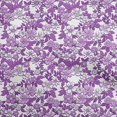 thumbnail image 1 of oneOone Polyester Lycra Purple Fabric Florals Craft Projects Decor Fabric Printed By The Yard 56 Inch Wide, 1 of 4