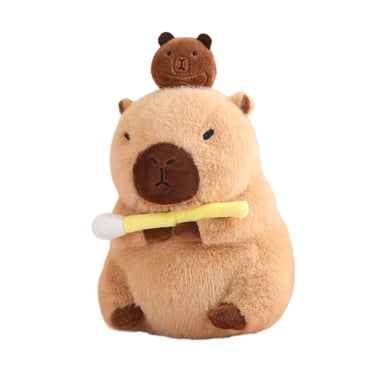 Milaget Capybara Jouet en Peluche Déco de Chambre pour Enfants Réaliste de Collection Mignon Capybara en Peluche 30cm