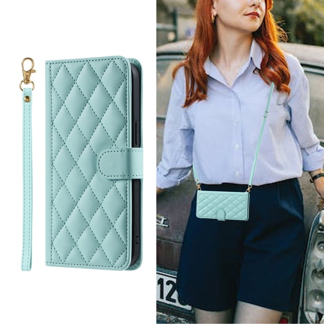 Google Pixel 8 PRO 5G Case ,Wallet Cover Crossbody Lanyard Shoulder Neck Strap Case for Google Pixel 8 PRO 5G