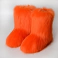 thumbnail image 1 of LSLJS Bottes d'Hiver pour Femmes Bout Rond Imitation Plus Cachemire Bottes de Neige Confortables Peluche Chaudes Courtes Bottillons de Neige Chaussures Plates Bottes Mi-Mollet Extérieur Intérieur, 1 of 7