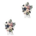 thumbnail image 3 of Wweixi Whimsical Blooms Low Maintenance Artificial Flower Collection Realistic BLUE PINK LH004 2Set, 3 of 6