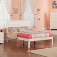 thumbnail image 2 of Leo & Lacey Contemporary Full Solid Wood Platform Bed in White, 2 of 4