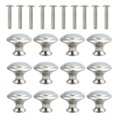 thumbnail image 1 of MasteelfCA 12 Pcs Practical Stainless Steel Drawer Cabinet Door Single Hole Handles (Silver), 1 of 8