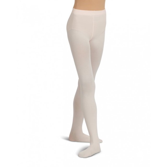Capezio Ultra Soft Footed Tight - Size Small, White