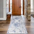 thumbnail image 1 of JV Home Runner Rug Napoli Blue 2' x 7' Washable Rugs Anti Slip, 1 of 7