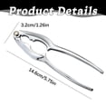 thumbnail image 3 of Nut Cracker Tool, Pecan Cracker Tool, Metal Walnut Clip, Heavy Duty Nut Clip, Nut Kitchen Clip, 1Pcs Seafood Crackers Tools, Hazelnut Tool Clip, Silver 5.75x1.26 Inch, 3 of 6