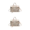 thumbnail image 2 of Youkk Canvas Functional And Practical Handbag For Women Classic And Timeless Style Gift Handbags For Women Beige 2Set, 2 of 6