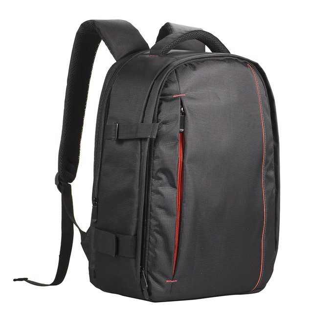 Camera Backpack Waterproof Green Dual Zipper Padded DSLR Bag for Outdoor Photography