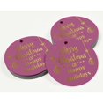 thumbnail image 3 of Inkdotpot Pack Of 100 Merry Christmas & Happy Holiday Favor Paper Tags Craft Real Gold Foil Hang Tags, 3 of 6