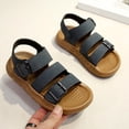 thumbnail image 4 of JDQJBZ Boys's Sandals Toddler Retro Hook Loop Closure Summer Beach Sandals Soft Sole Non Slip, 4 of 5