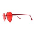 thumbnail image 4 of Womens Classic Metal Rim Heart Shape Valentines Sunglasses Red, 4 of 4