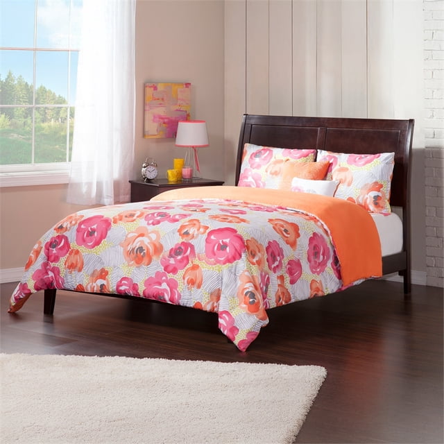 Portland Full Solid Wood Platform Bed in Espresso