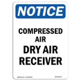 thumbnail image 1 of SignMission OS-NS-A-1218-V-10744 12 x 18 Po Panneau d'Affichage OSHA - Récepteur d'Air Comprimé Sec, 1 of 1