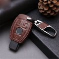 thumbnail image 1 of Leather Car Key Case Fob Cover Chain For Mercedes Ben Z Remote New Brand Sales, 1 of 2