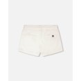 thumbnail image 3 of Deux Par Deux Jupe-Short en Sergé Extensible pour Fille Blanc, 3 of 4