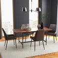 thumbnail image 2 of HOMCOM Dining Chairs Set of 4, PU Leather Kitchen Chairs with Metal Legs, 2 of 10