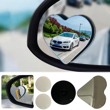 TopLLC Car Rearview Mirror Heart-shaped Mall Circular Mirror Reverse High-definition Heart-shaped Large Field Rearview Auxiliary Mirror Cars rearview assist mirror