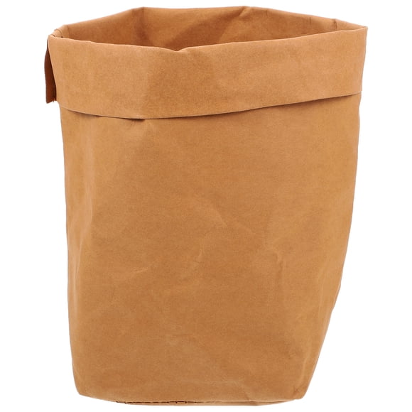 Miangastore 1Set Kraft Paper Bag 23X22X12Inch Brown Oil Resistant Anti Leak For Farmers Market