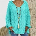 thumbnail image 1 of RKSTN Sweaters for Women Fashion Loose Large Size Color Hood Long Sleeves Sweater Tops Fall Sweaters, 1 of 8
