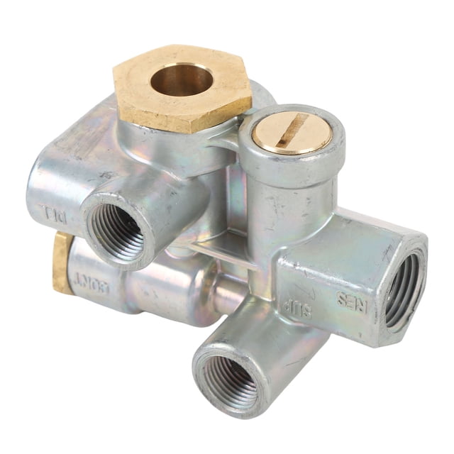 Priority Parking Spring Brake Control Valve, Trailer Spring Brake Control Valve Easy Installation Leakage Proof 110500X for Trailer 3/8in Ports Priority Valve